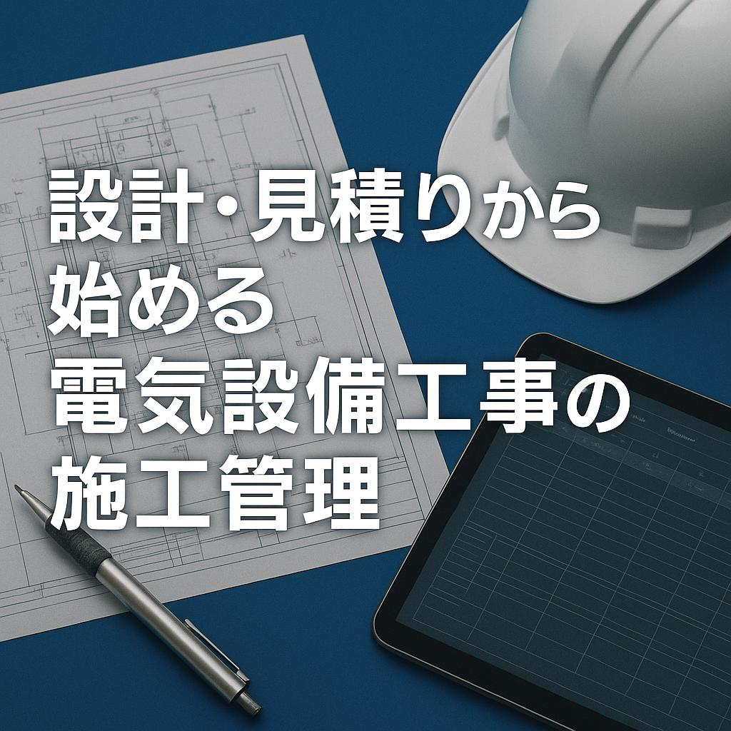 設計・見積りから始める電気設備工事の施工管理入門